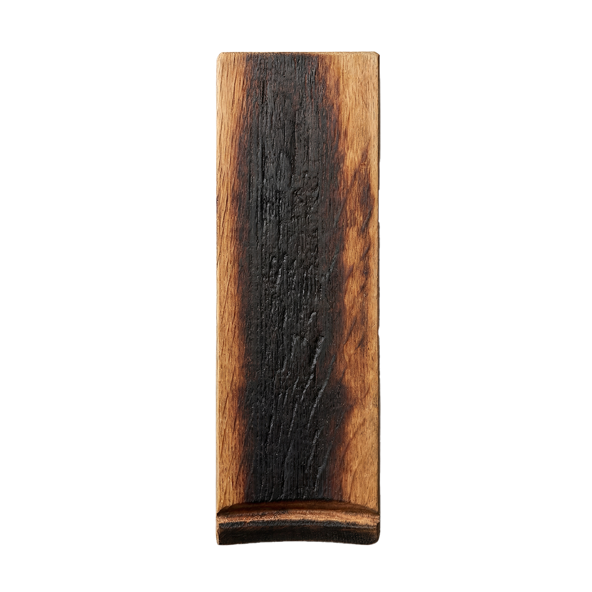Whiskey Woodcraft Personalized Cigar Rest top view showing multiple cigar rests on barrel stave