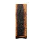 Whiskey Woodcraft Personalized Cigar Rest top view showing multiple cigar rests on barrel stave