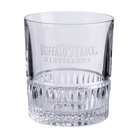 Buffalo Trace Parker Glass side view showing elegant tulip shape and logo engraving