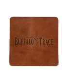 Buffalo Trace Square Leather Coaster Embossed Logo