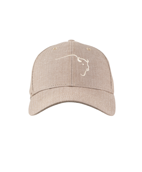 Khaki Herringbone Hat
