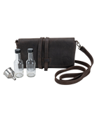 Buffalo Trace Leather Crossbody Travel Bar
