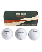 Buffalo Trace Titleist golf ball sleeve of 3 from the golf game bundle