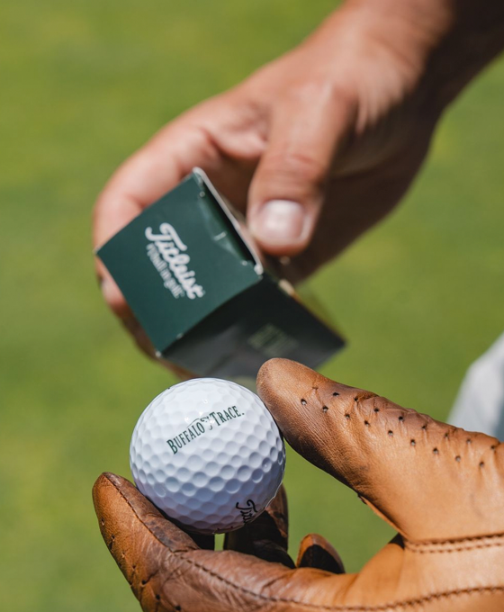Buffalo Trace Golf Day Bundle – premium golf gift set with Buffalo Trace branded course-ready accessories